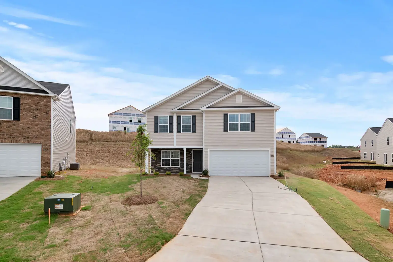 Newly constructed suburban home with spacious, the kind of home we buy in Tiki Island